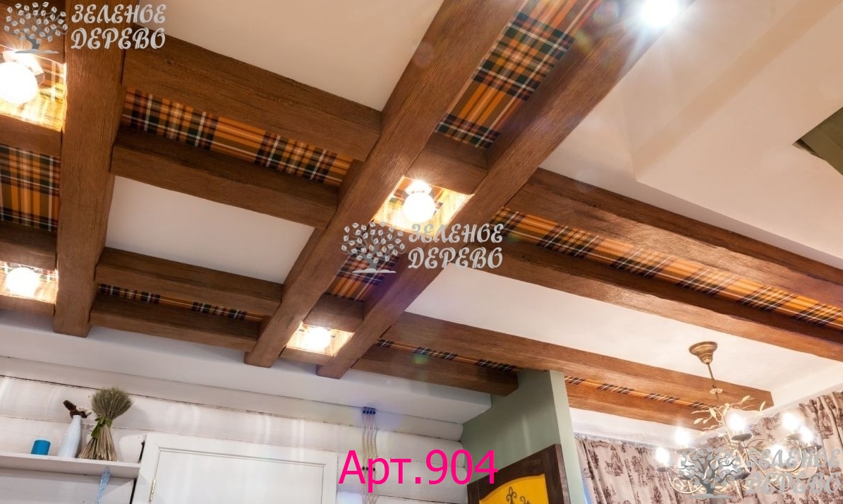 Декоративные балки на потолке — эффектный элемент любого интерьера